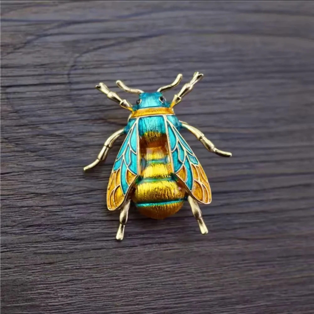 2PCS Colorful Bumblebee Enamel Brooch Pin Set - Picture 13 of 13